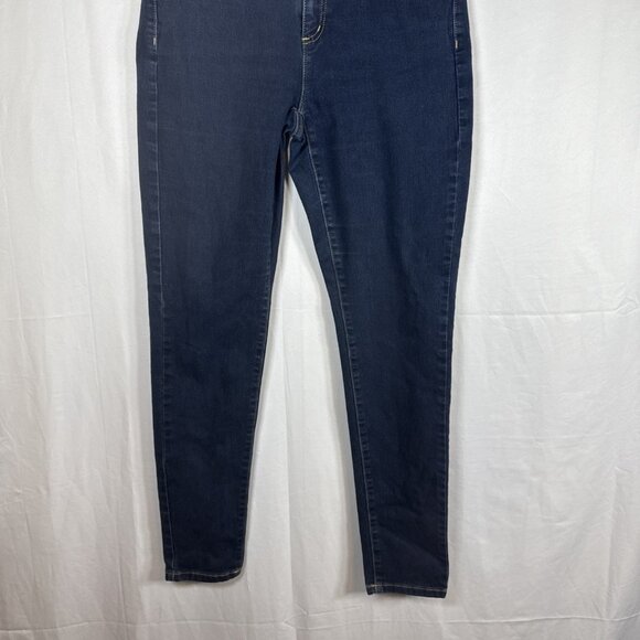 Michael Kors Dark Blue Skinny Jeans Size 10 Preowned - Picture 3 of 13